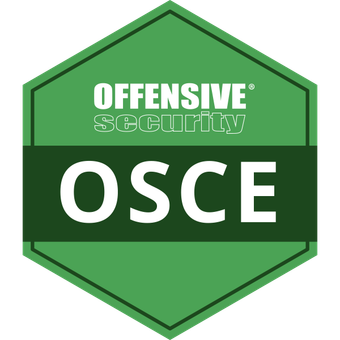OSCE Offensive Security Certified Expert certification badge
